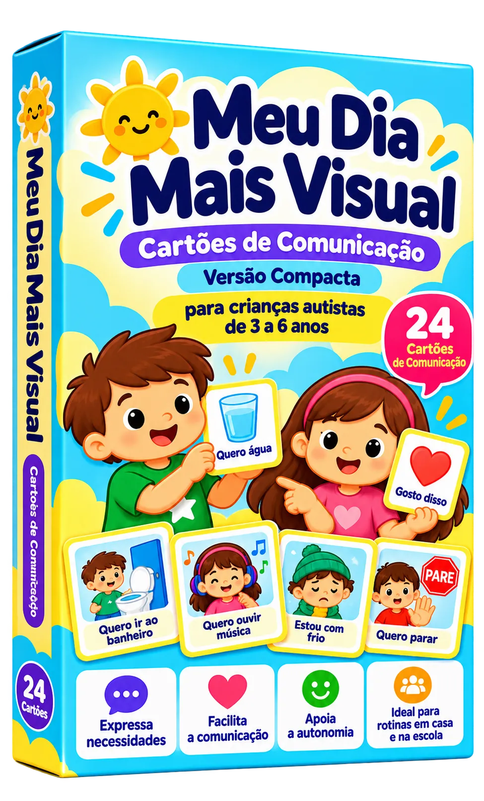 Meu Dia Mais Visual: 24 Cartões de Escolhas e Comunicação
